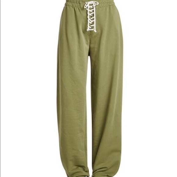 rihanna olive green jumpsuit